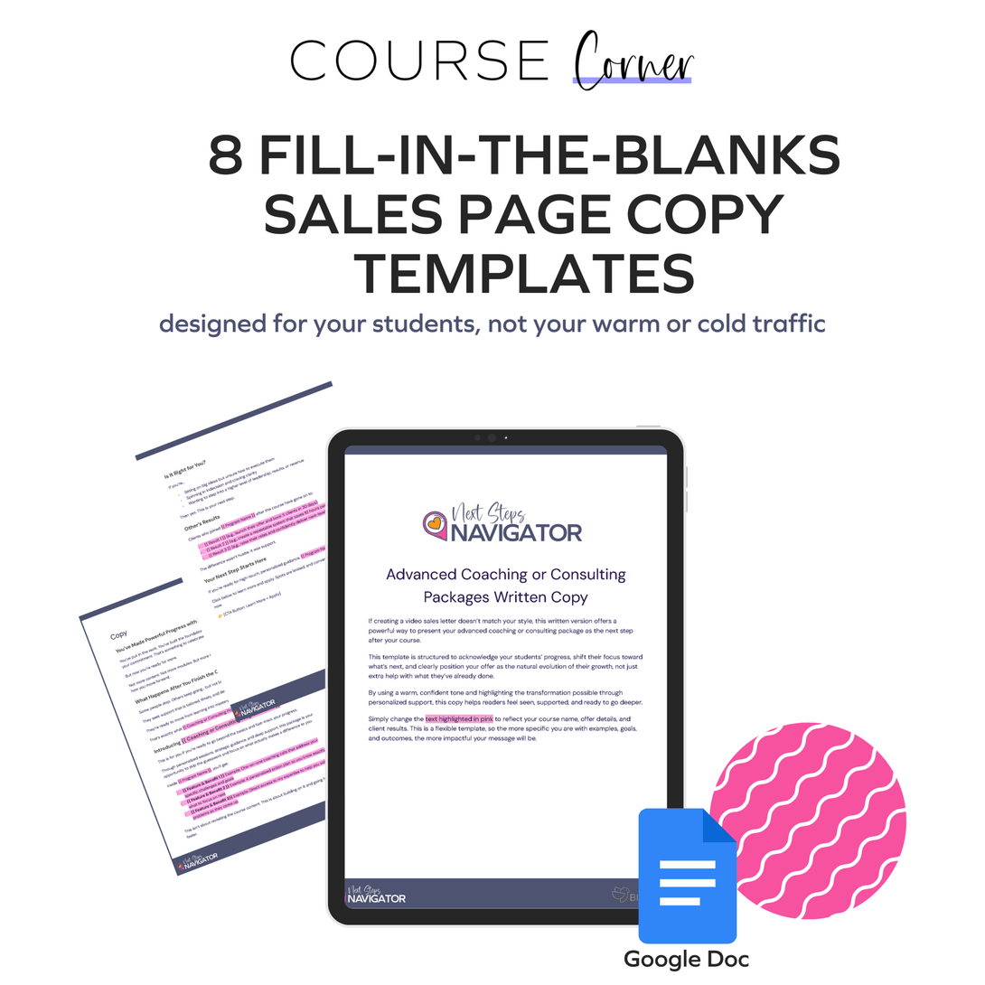 Next Steps Navigator - Birdsong Shop