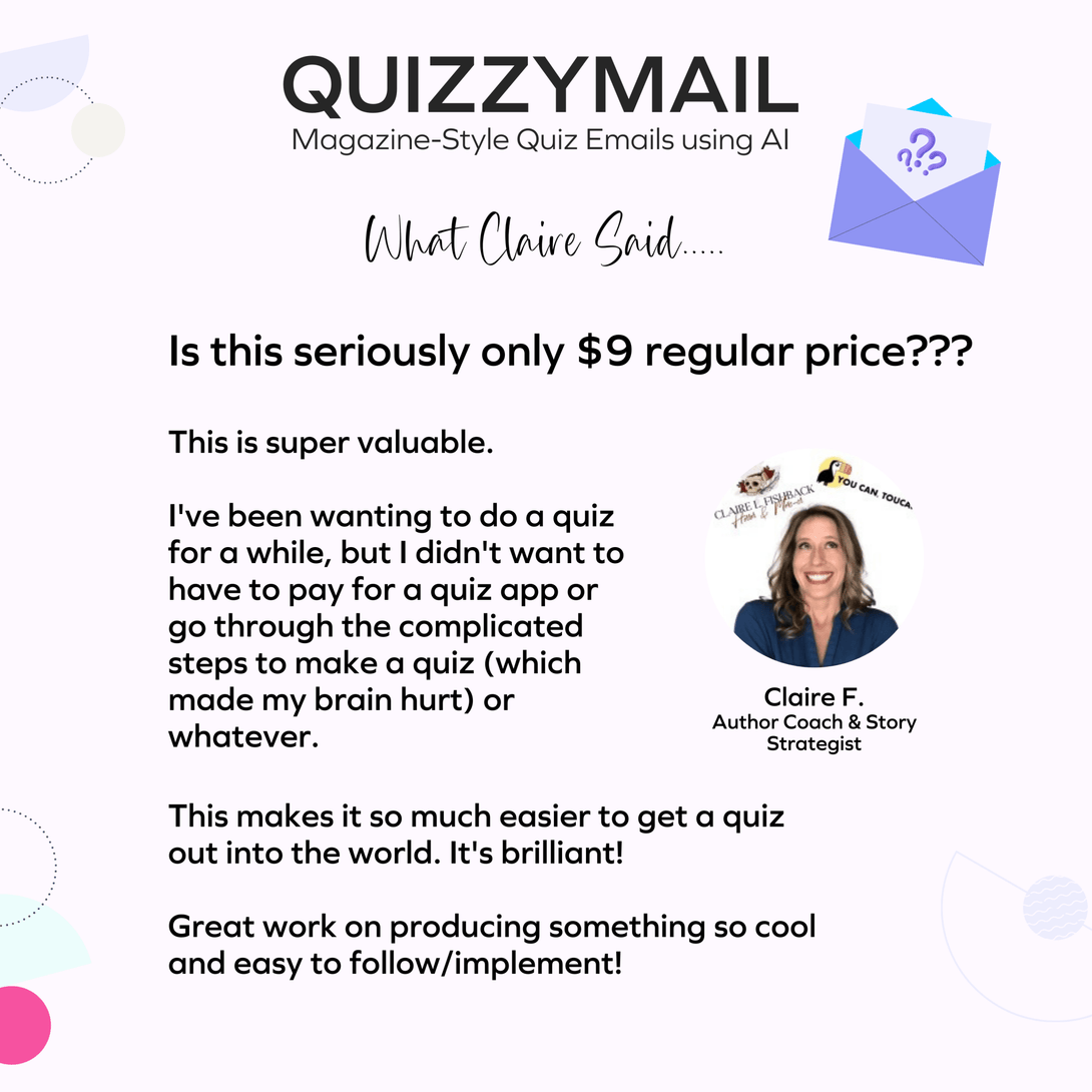 QuizzyMail: Magazine-Style Quiz Emails using AI - Birdsong Shop