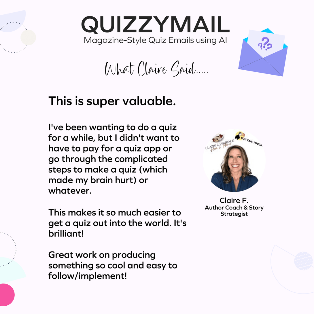 QuizzyMail: Magazine - Style Quiz Emails using AI - Birdsong Shop