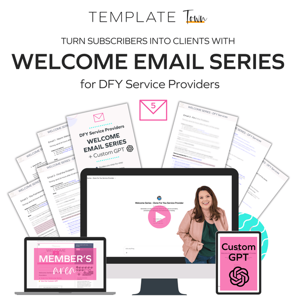 Welcome Email Series & Custom GPT for DFY Service Providers - Birdsong Shop